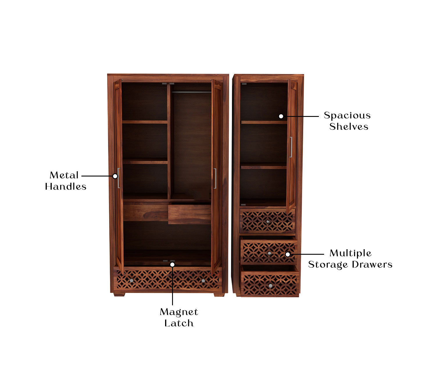 Onyx 3 Door Multi Utility Wardrobe