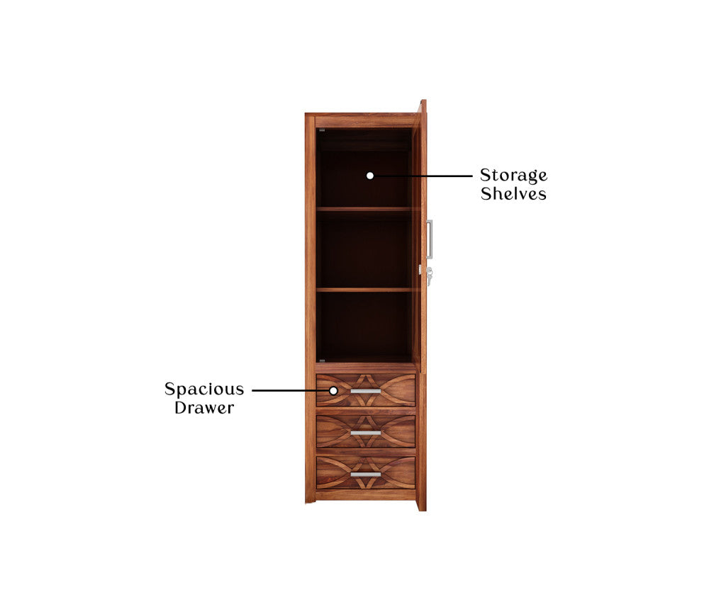 Andre 1 Door Multi-Utility Wardrobe