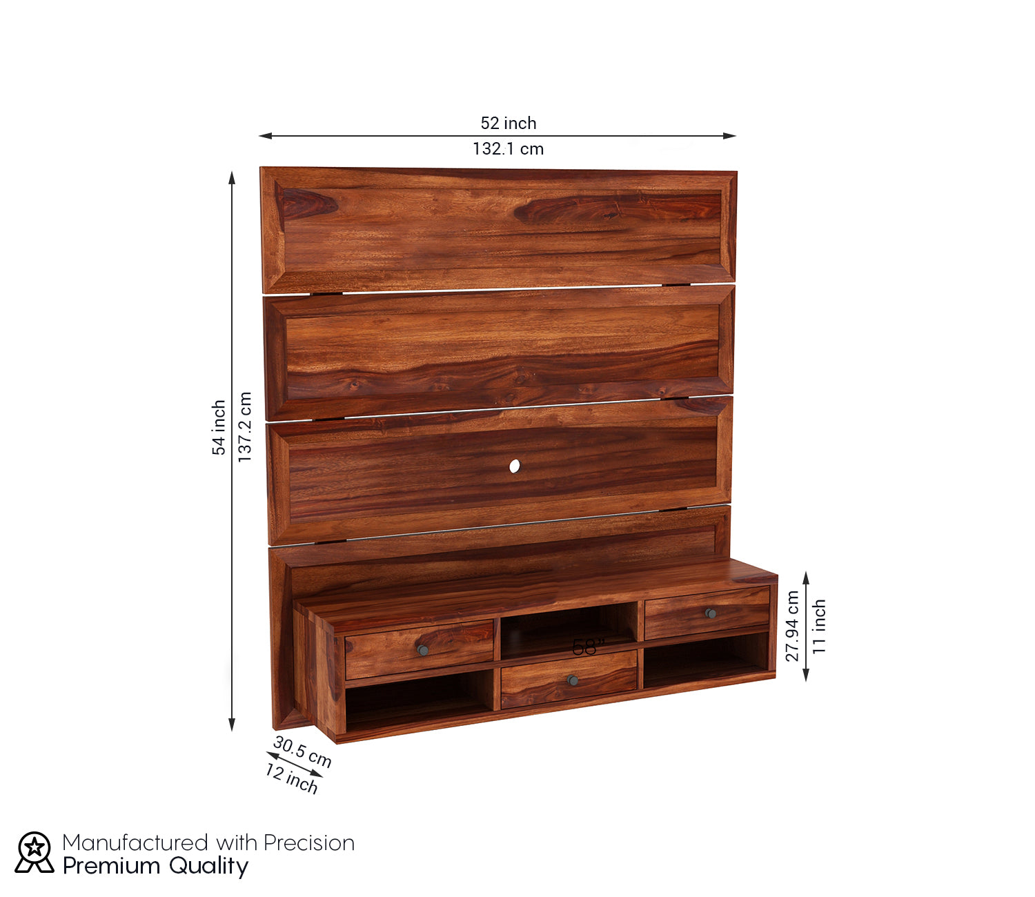 Jeffrey Wall Mount Tv Unit
