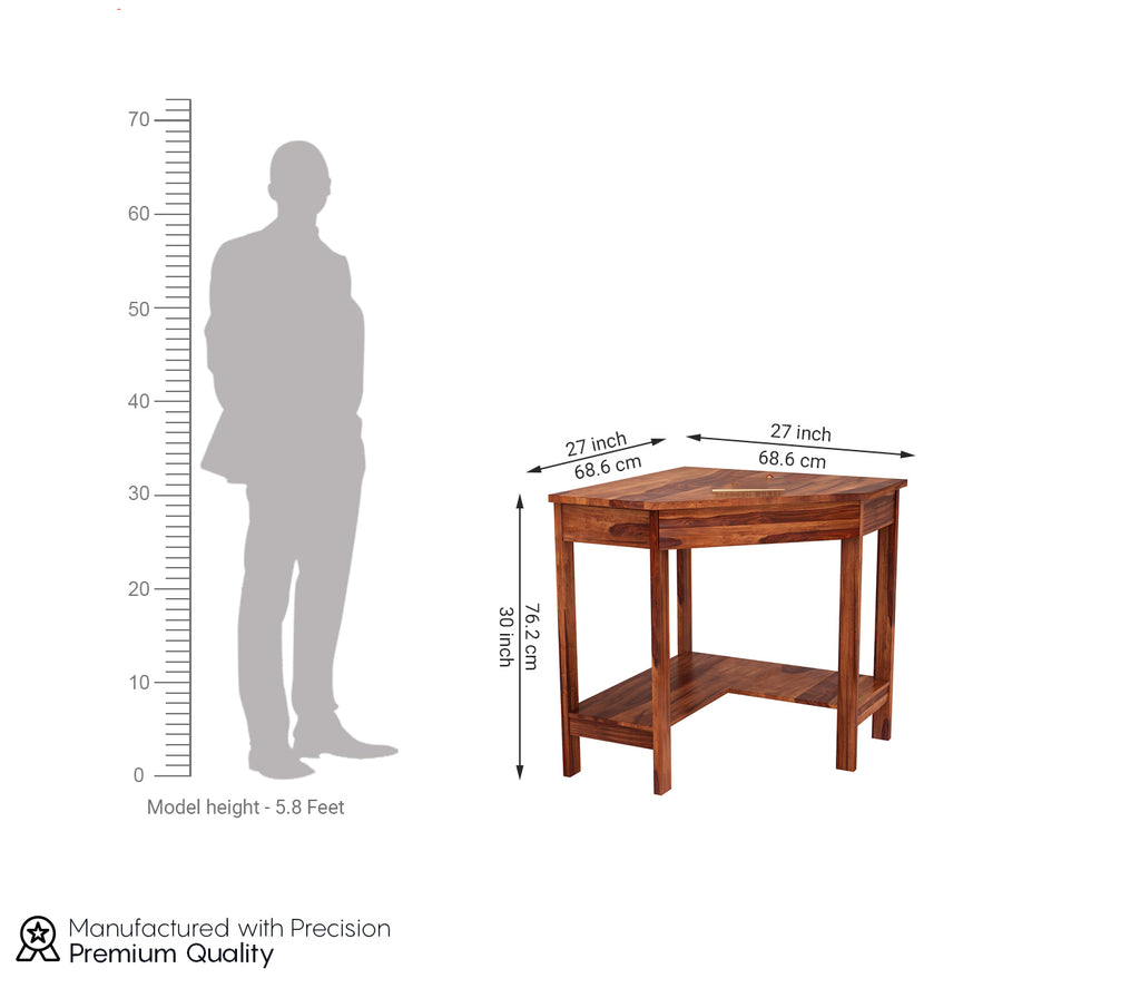 Hazel Sheesham Wood Study Table