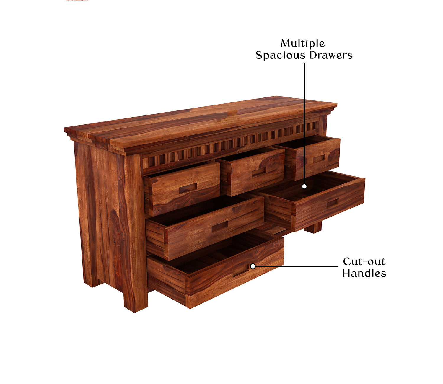 Joaquin 7-Drawer Wooden Chest Of Drawers