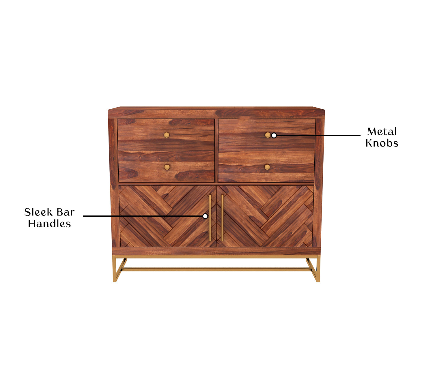 Colson 4-Drawer Wooden Chest Of Drawers