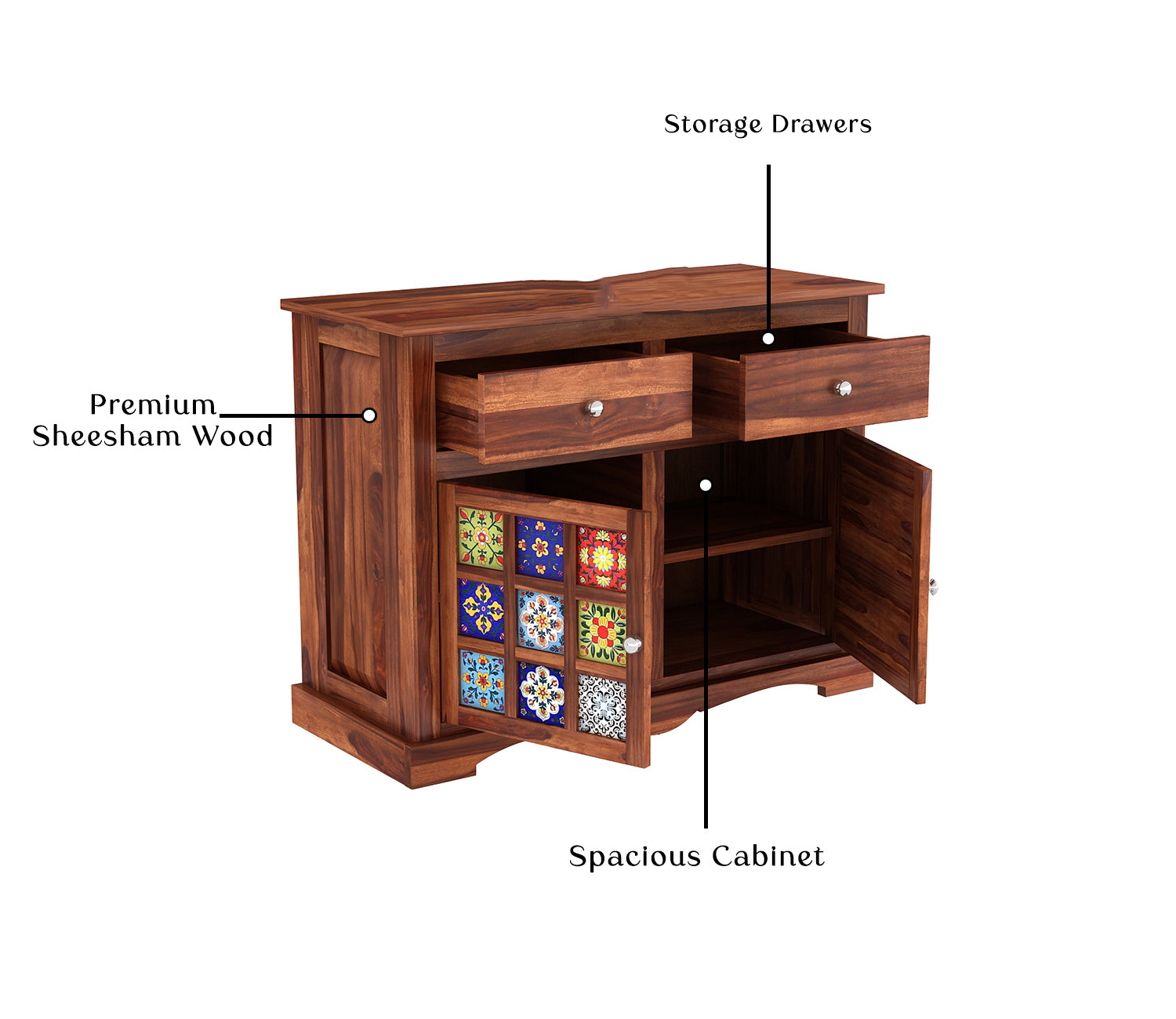 Jeremy Sheesham Wood Cabinet and Sideboard