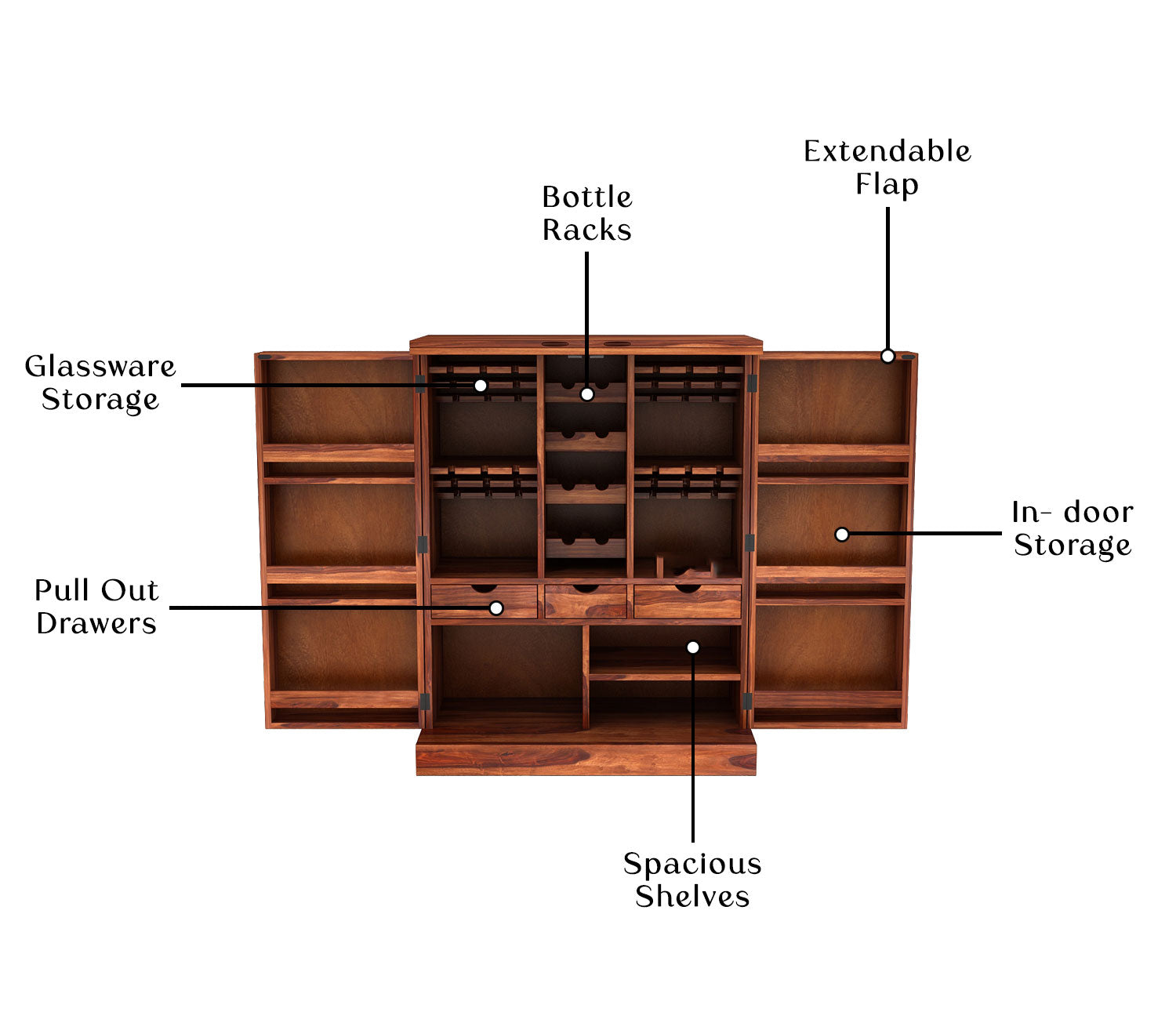 Matteo Large Bar Cabinet