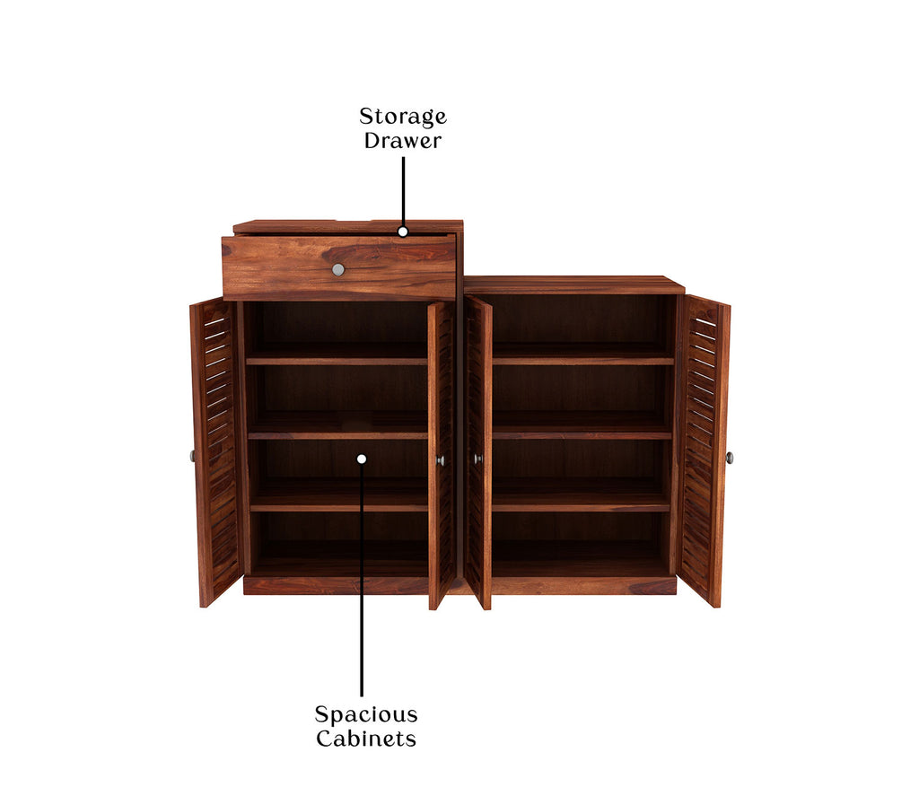 Atticus Sheesham Wood Shoe Rack