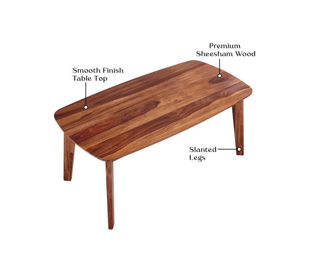 Adeline Sheesham Wood Coffee Table