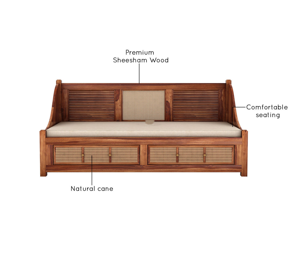 Chase Designer Sheesham Wood Divan Bed with Mattress