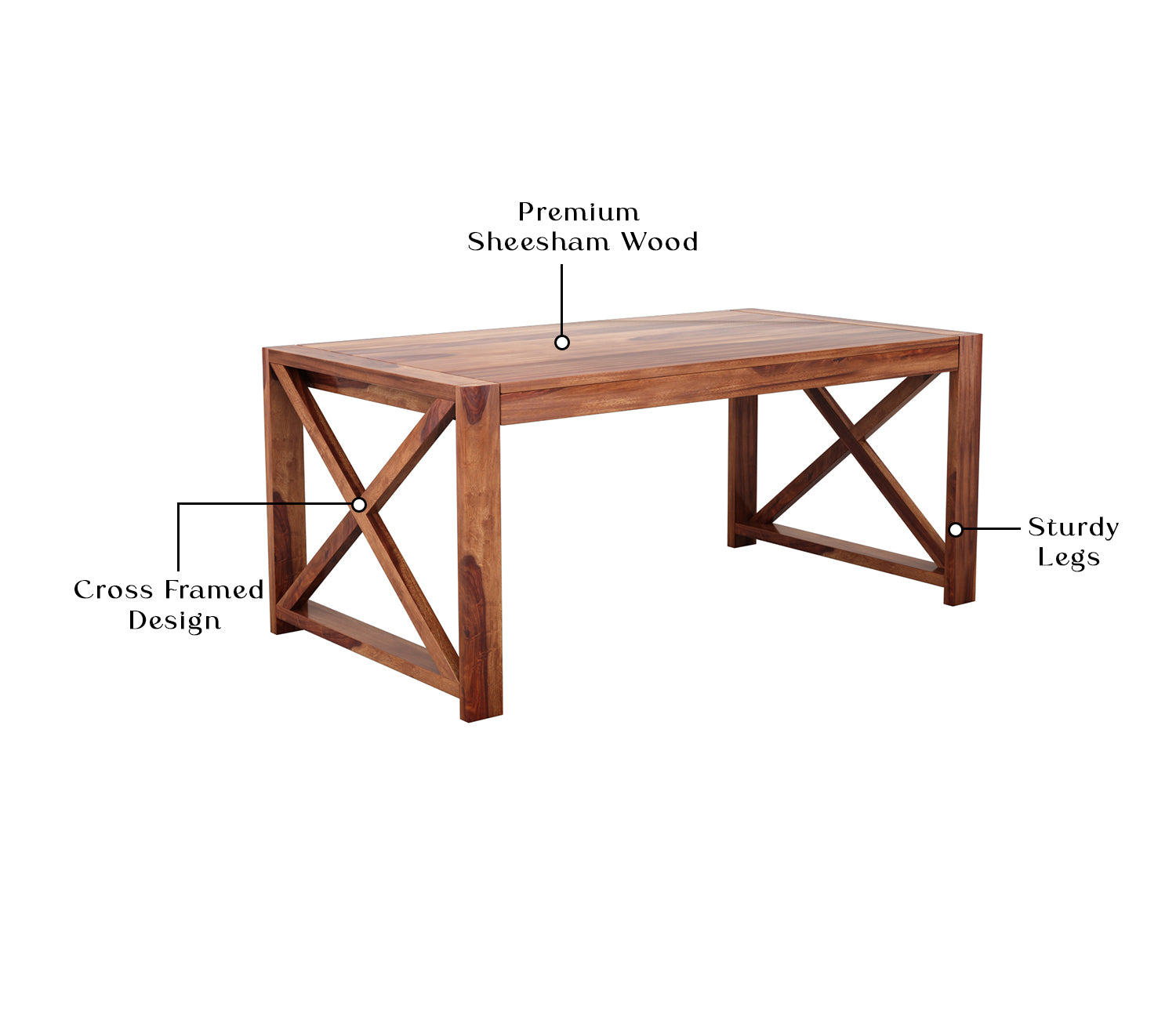 Emery Sheesham Wood Coffee Table