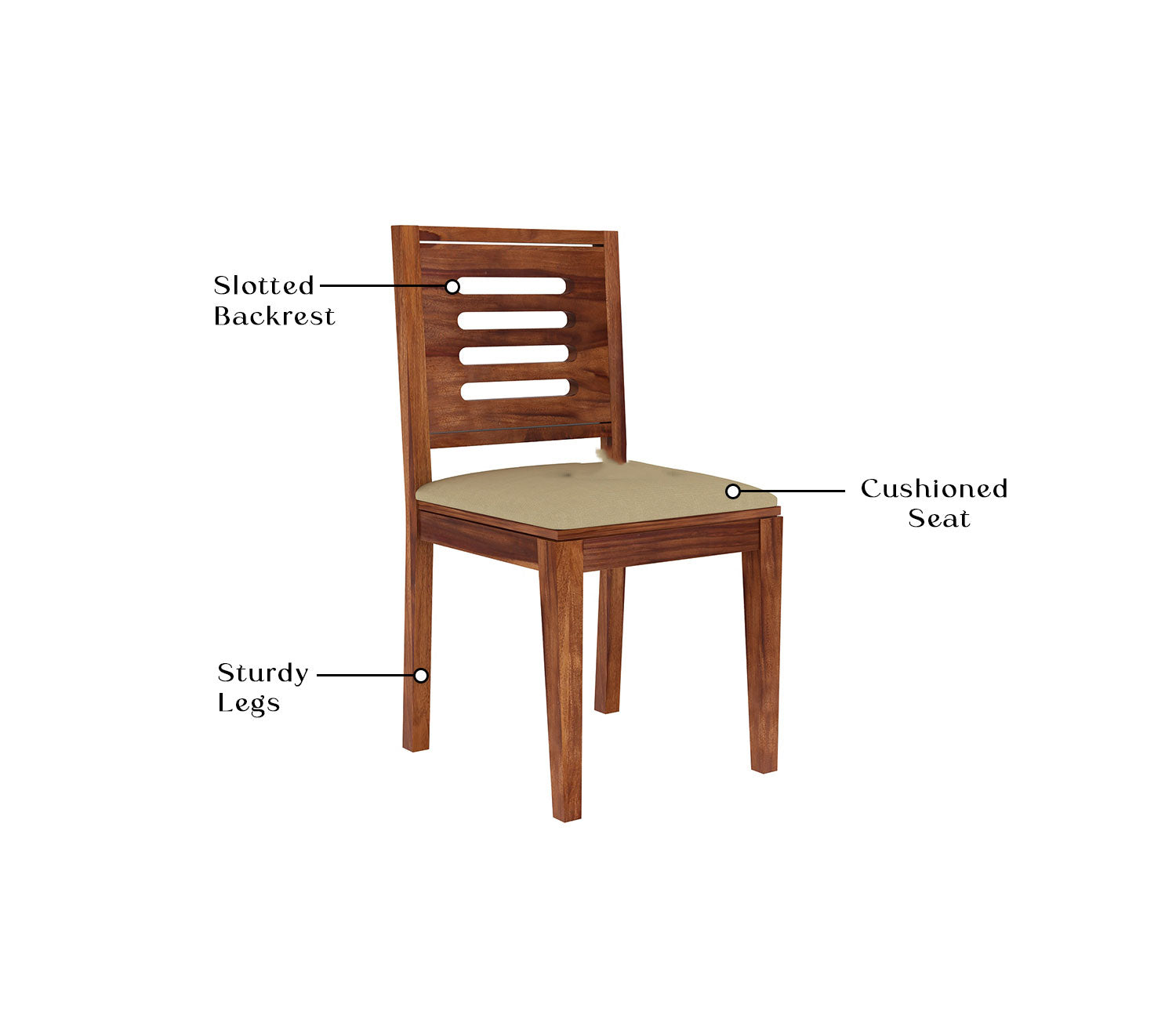 Raelynn Dining Chair With Fabric - Set of 2