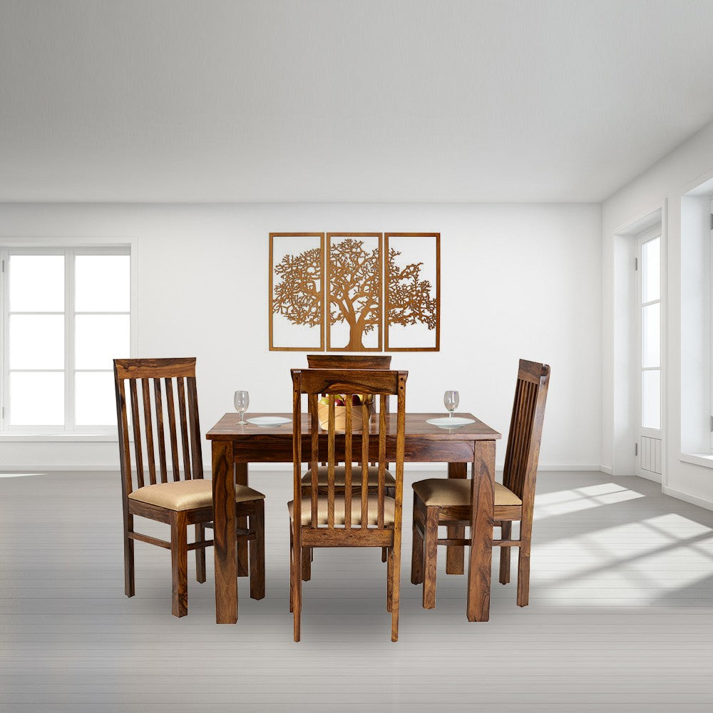 Jordan Wooden 4 Seater Dining Set