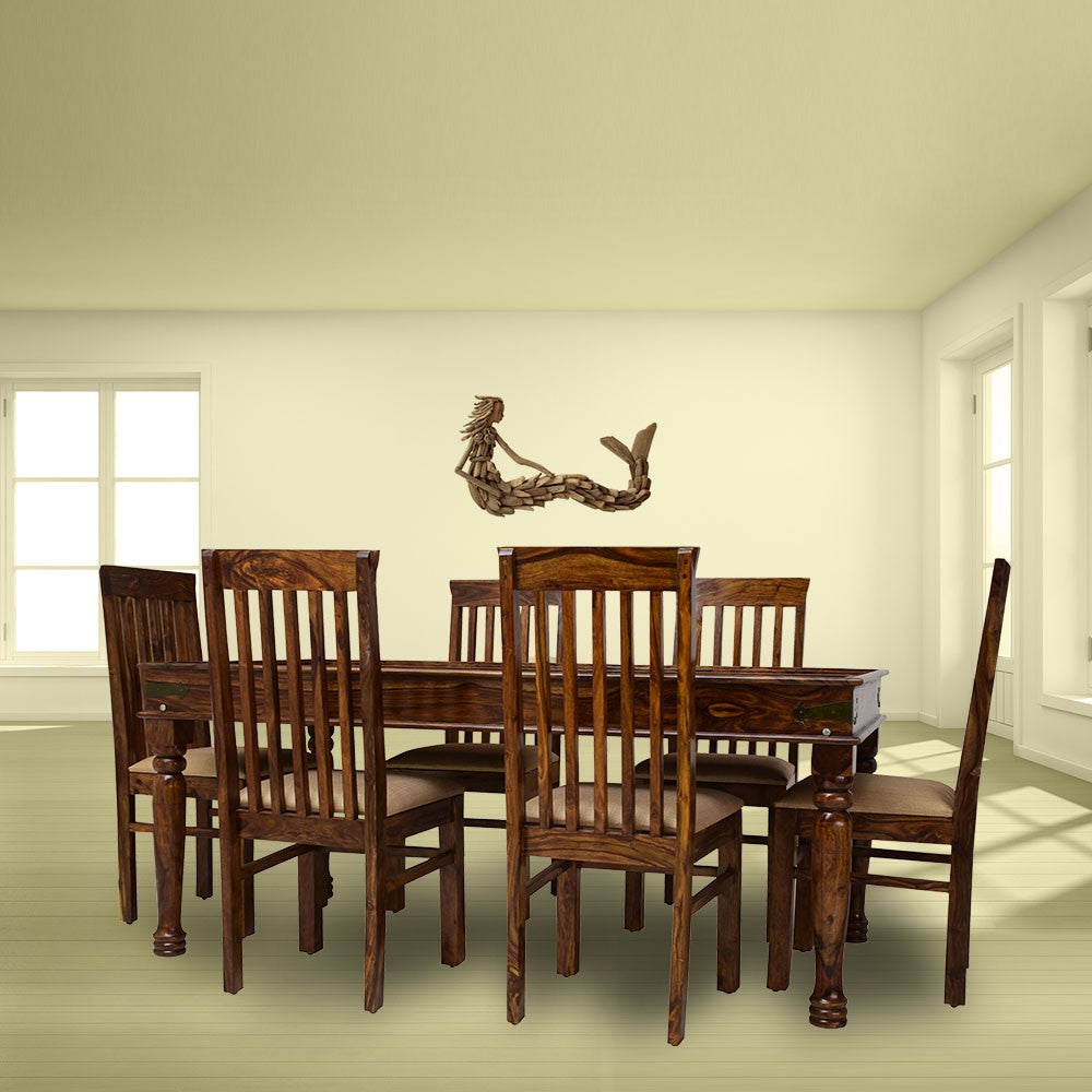 Calliope Wooden 6 Seater Dining Table
