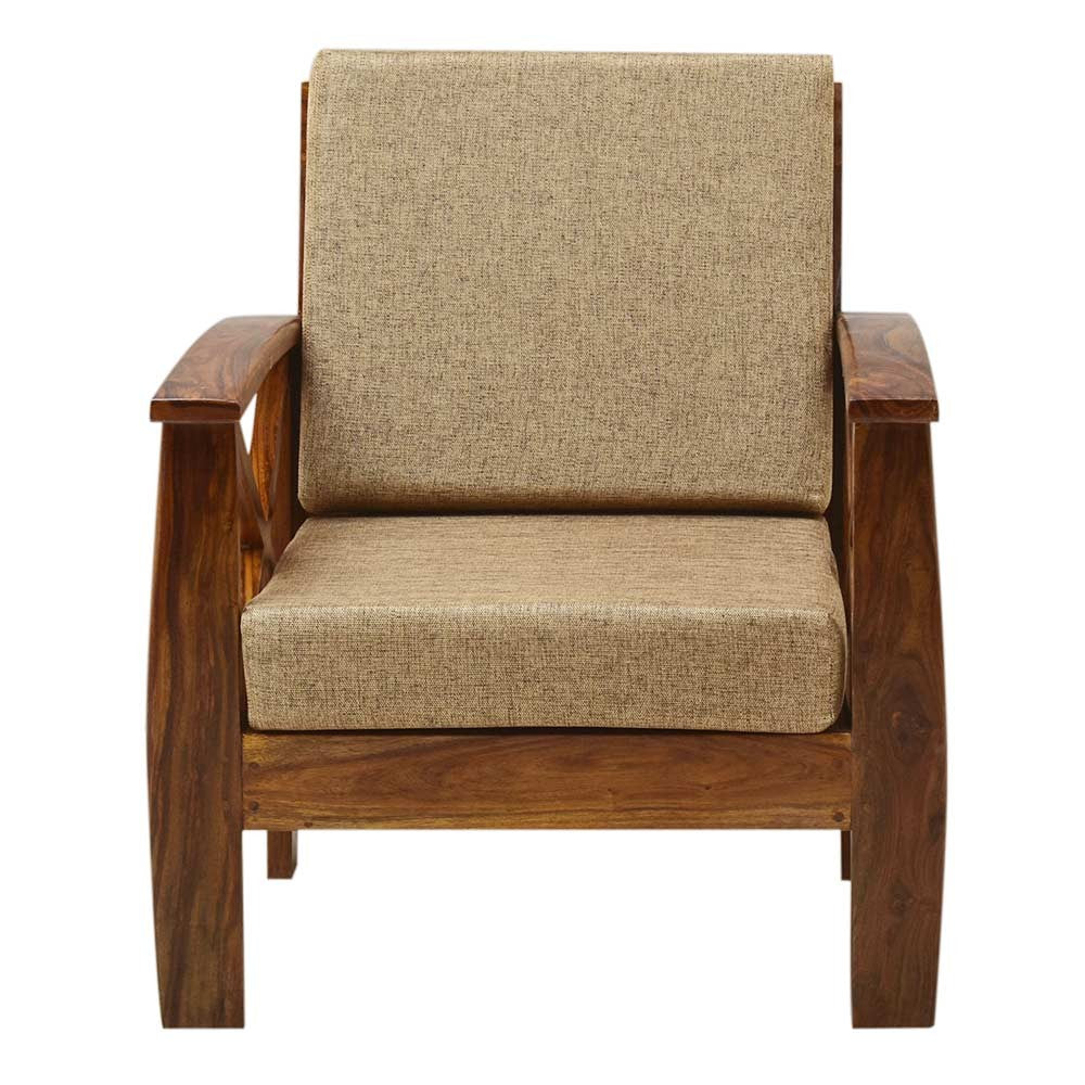 Laylah Sheesham Wood Cross Arm Sofa