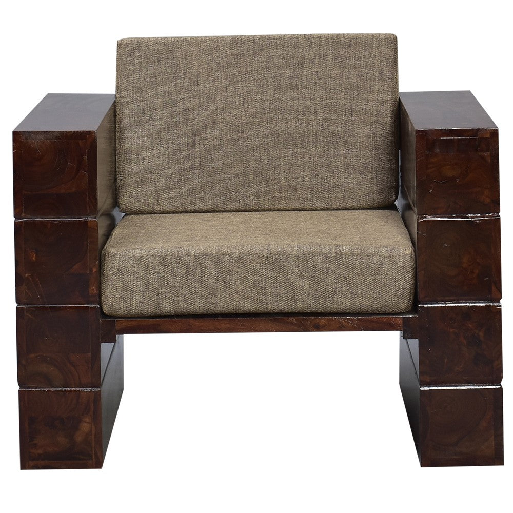 Saanvi Wood Agnes Sofa Set