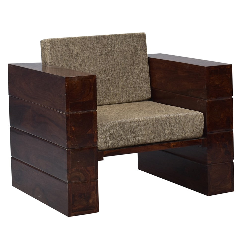 Saanvi Wood Agnes Sofa Set