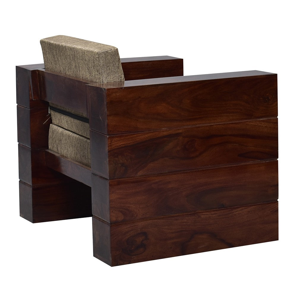 Saanvi Wood Agnes Sofa Set