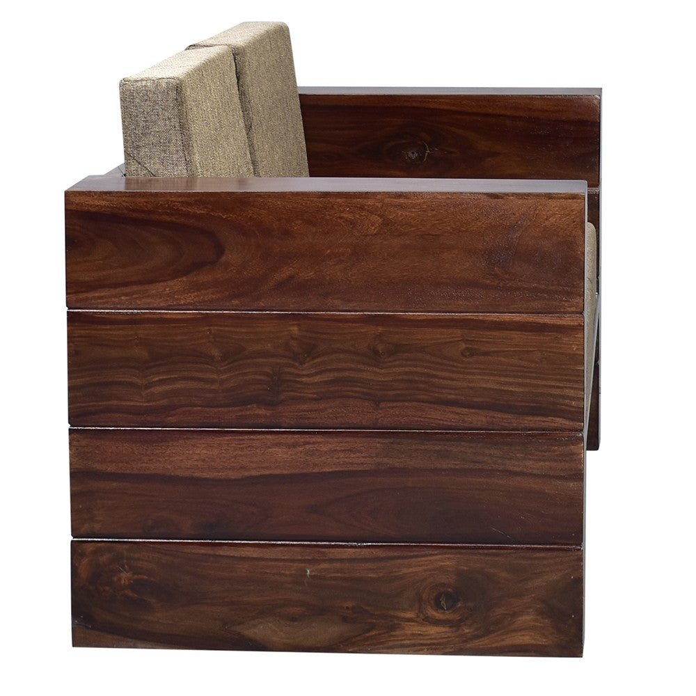Saanvi Wood Agnes Sofa Set