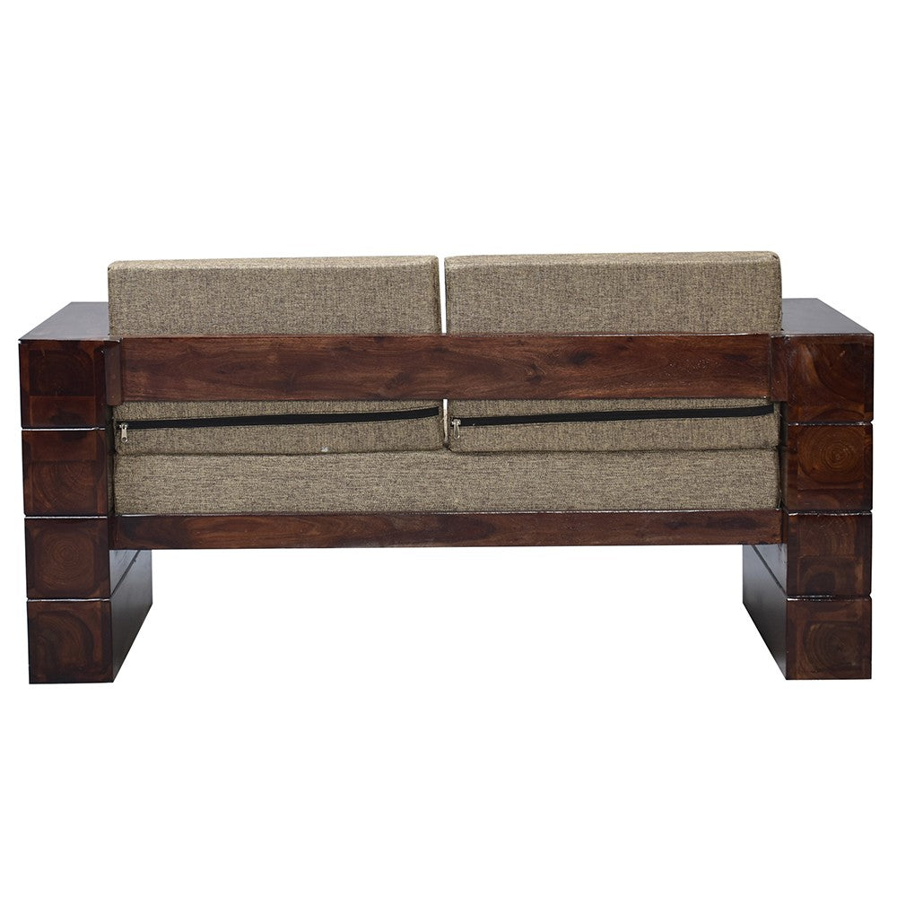 Saanvi Wood Agnes Sofa Set