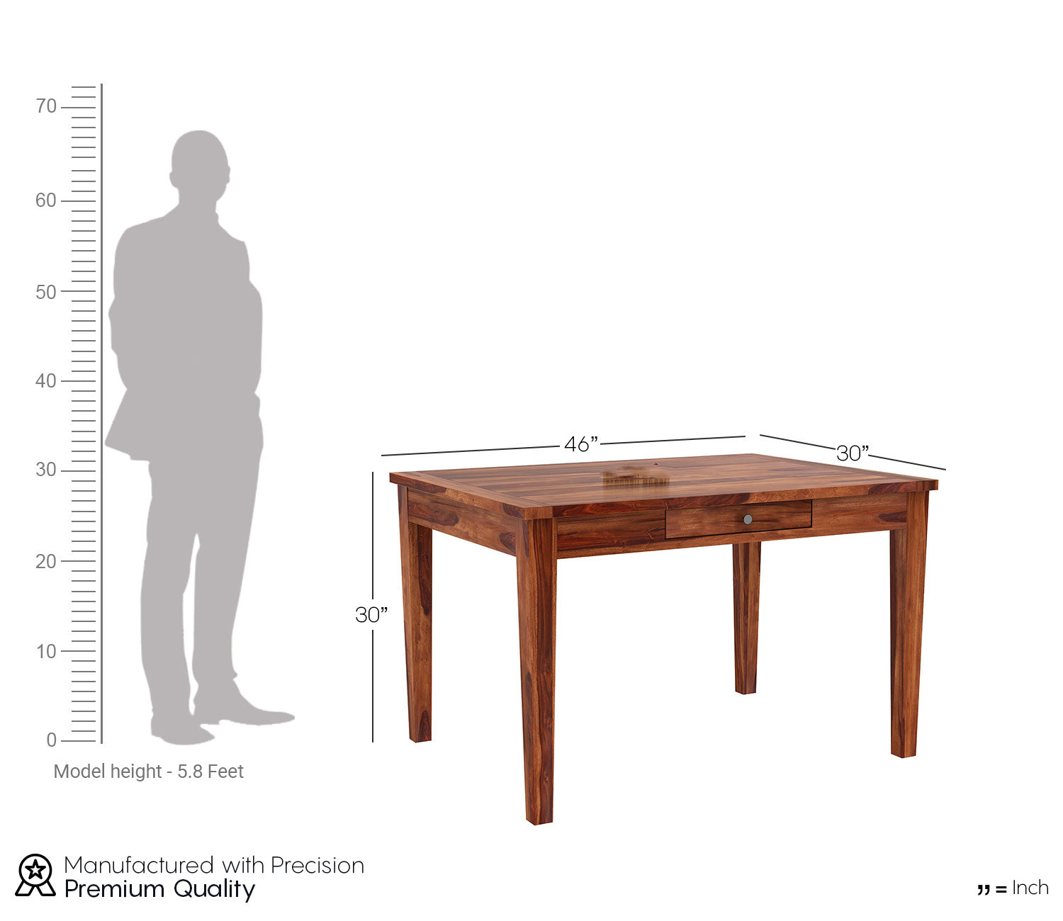 Issac Compact 4 Seater Dining Table