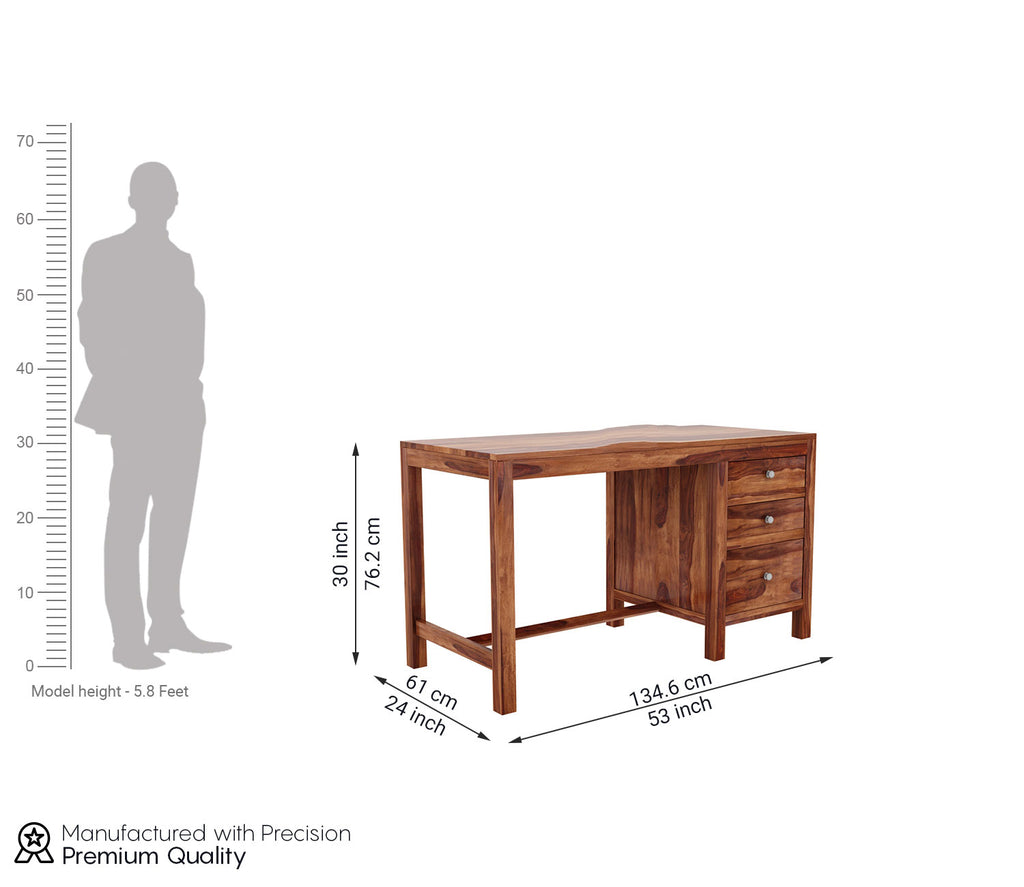 Riley Study Table With Three Drawers