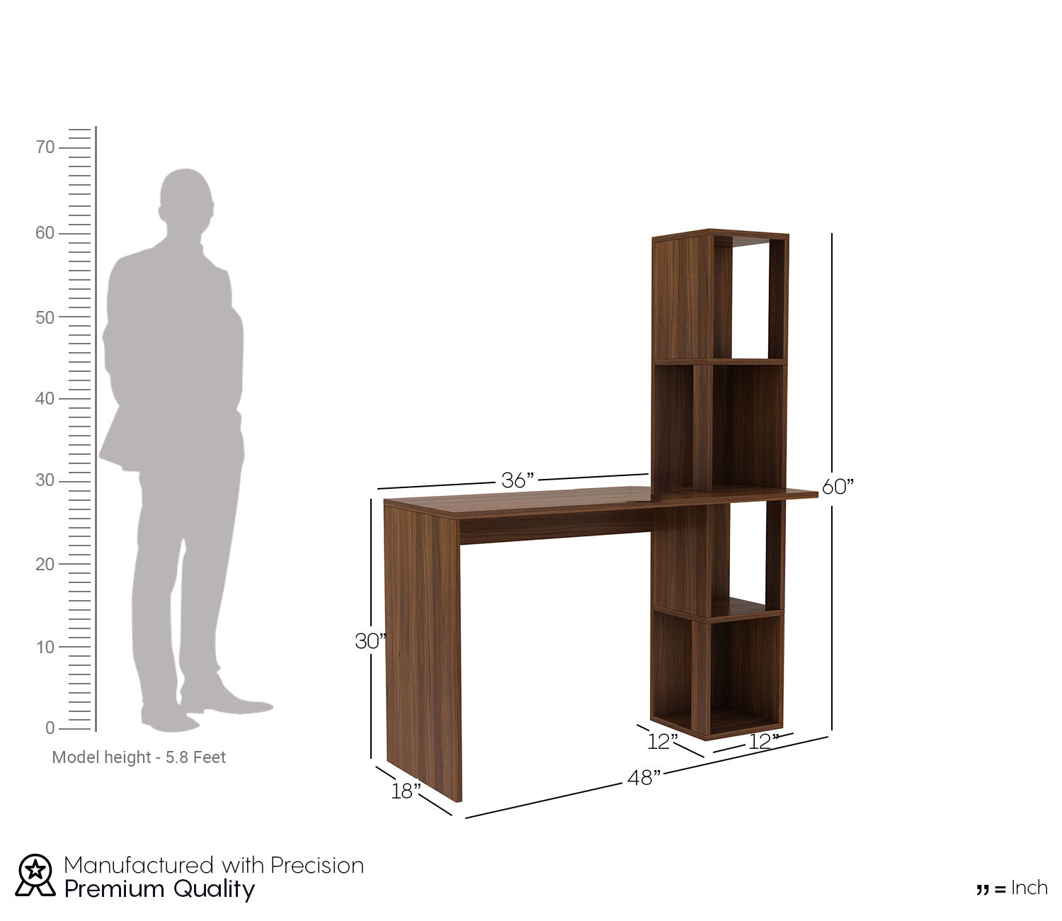 Abigail Engineered Wood Study Table