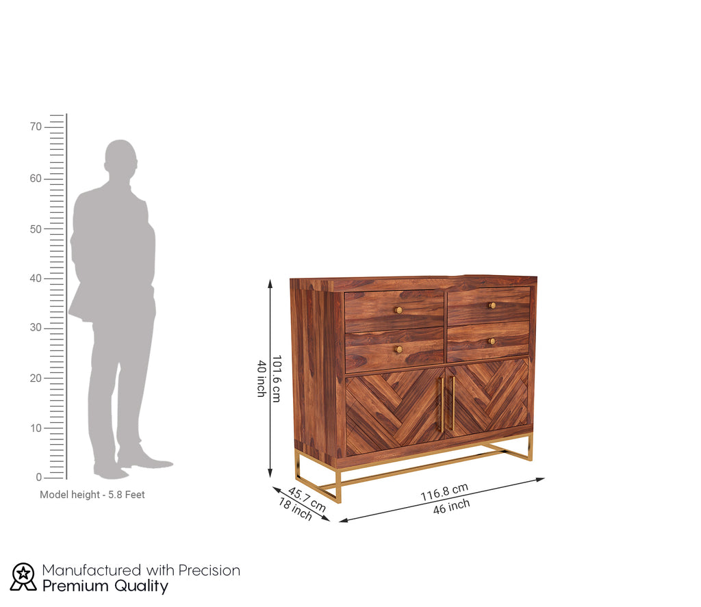 Colson 4-Drawer Wooden Chest Of Drawers