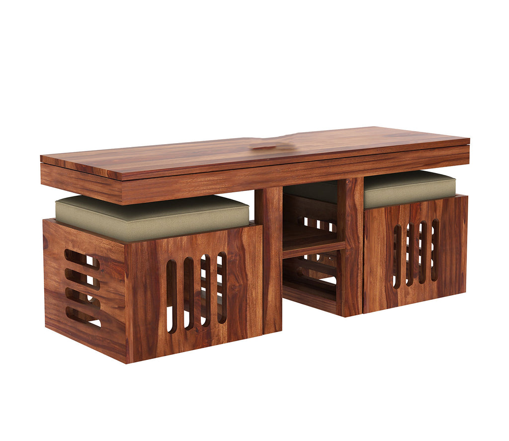 Lyla Sheesham Wood Coffee Table Stools