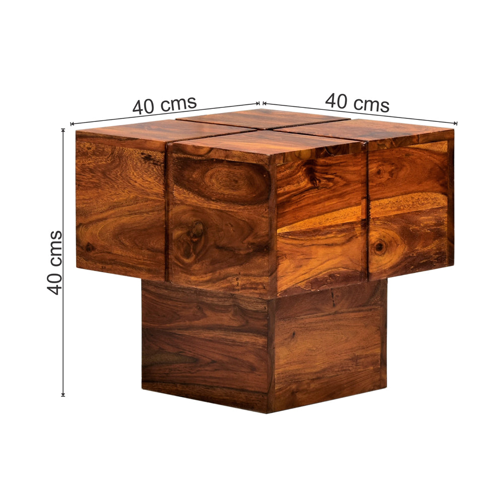 Marianna Wooden Peg Side Table