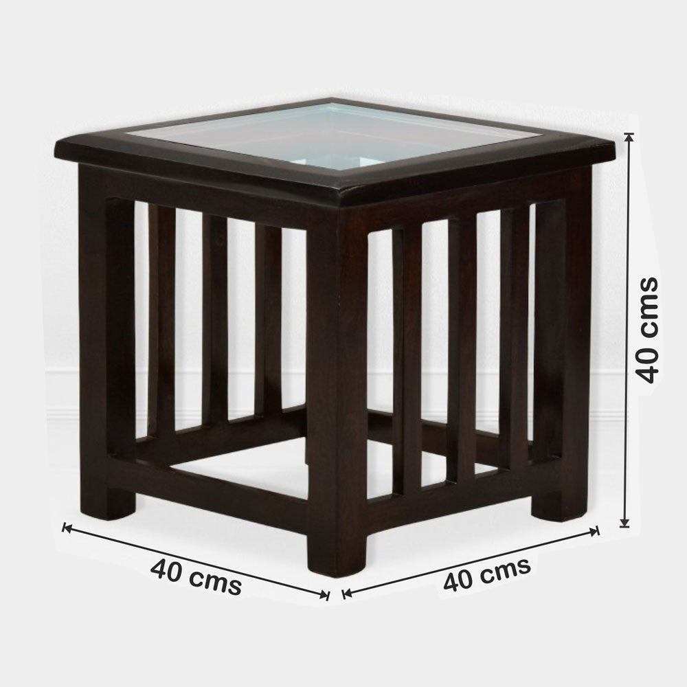 Estella Wooden Glass Peg Table