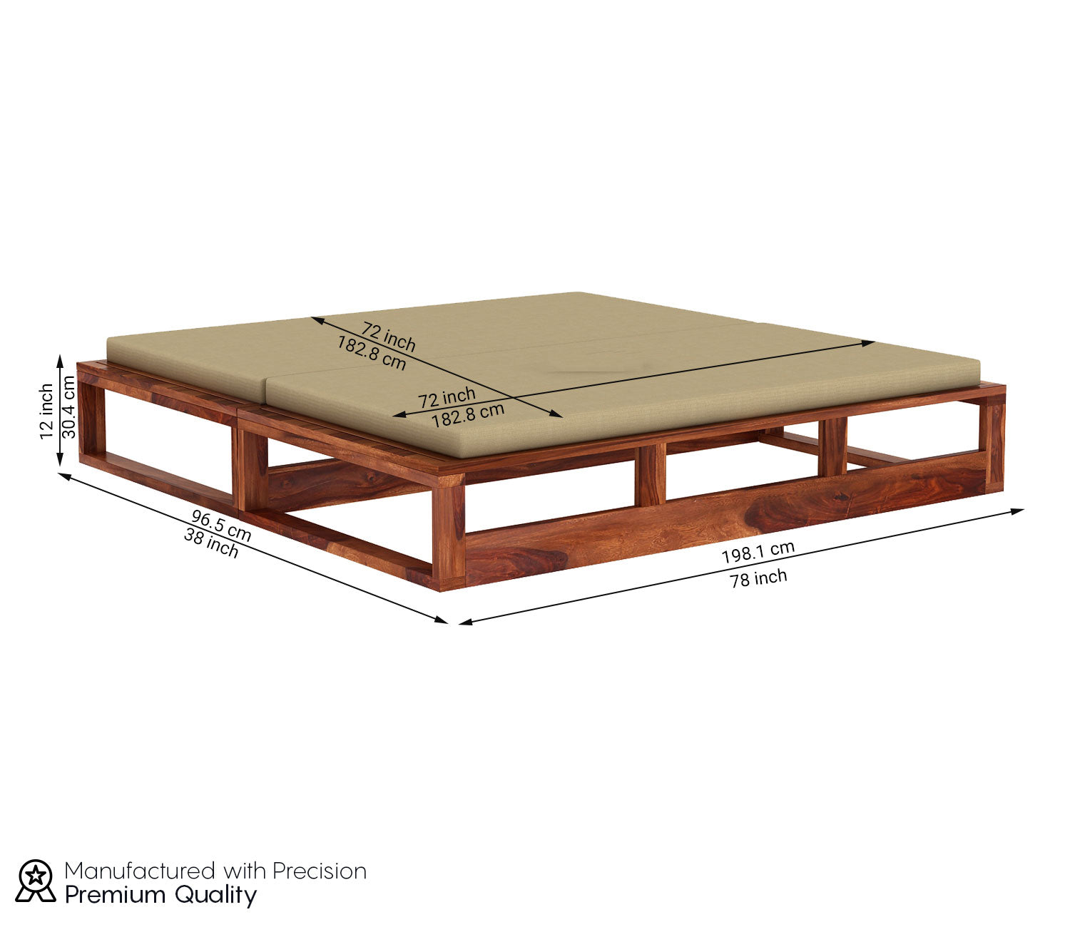 Elliott Divan Cum Bed with Mattress
