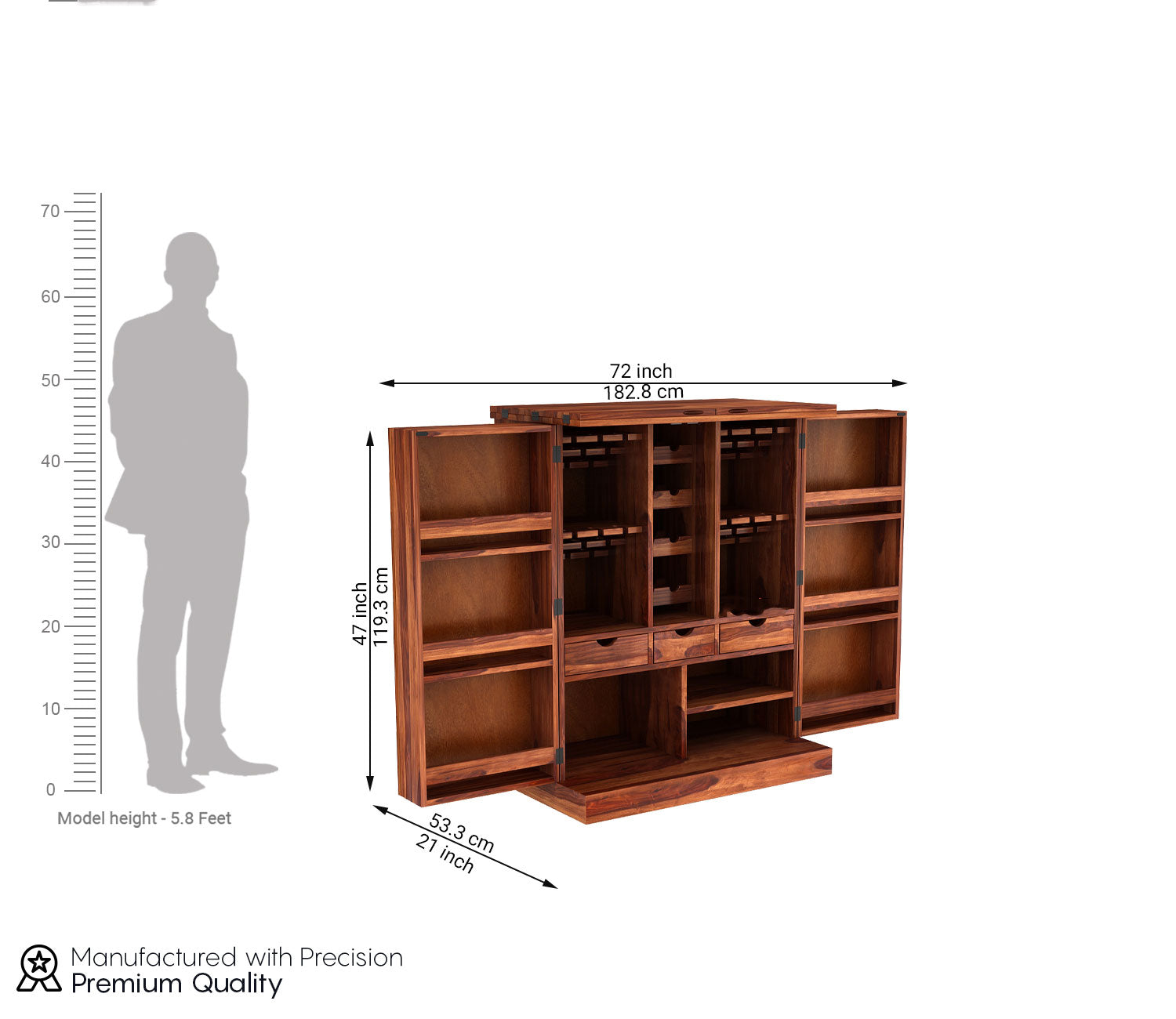 Matteo Large Bar Cabinet