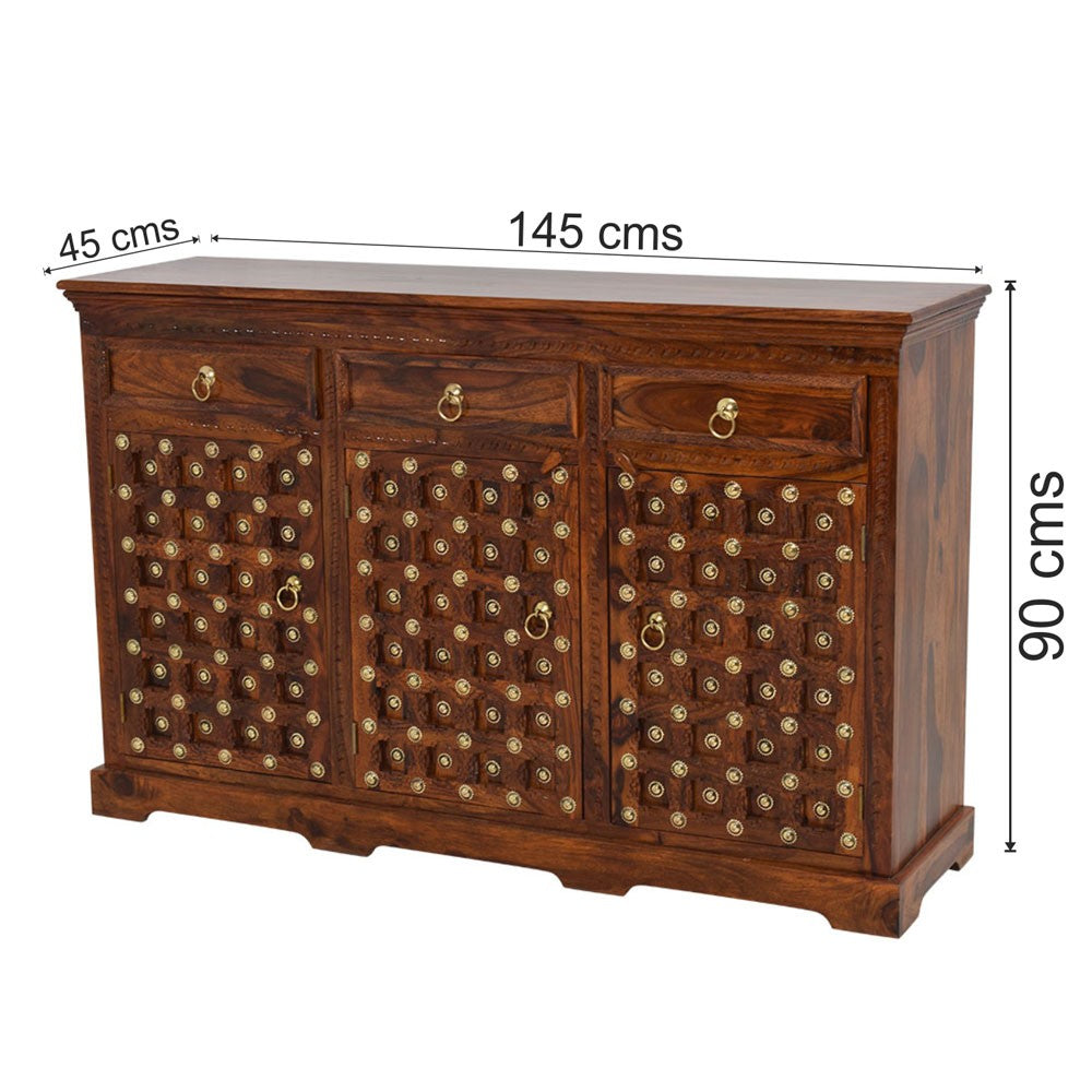Esperanza Wood Maharaja Brass Sideboard