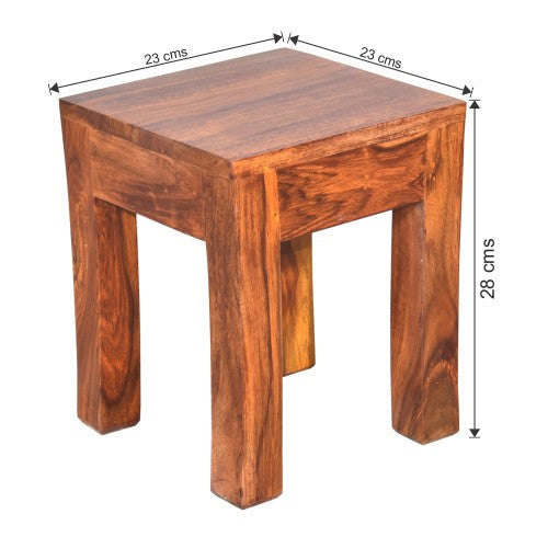 Winnie Wooden Cubex Stool Set of 3