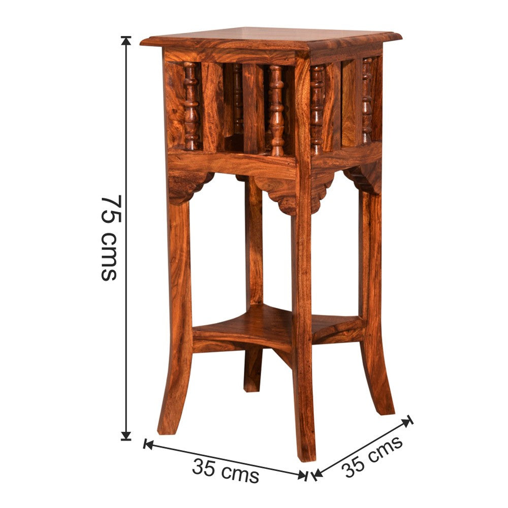 Ellianna Sheesham Wooden Lamp Stand
