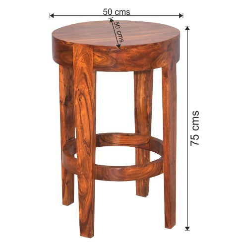 Bonnie Wooden Rounded Bar Chair