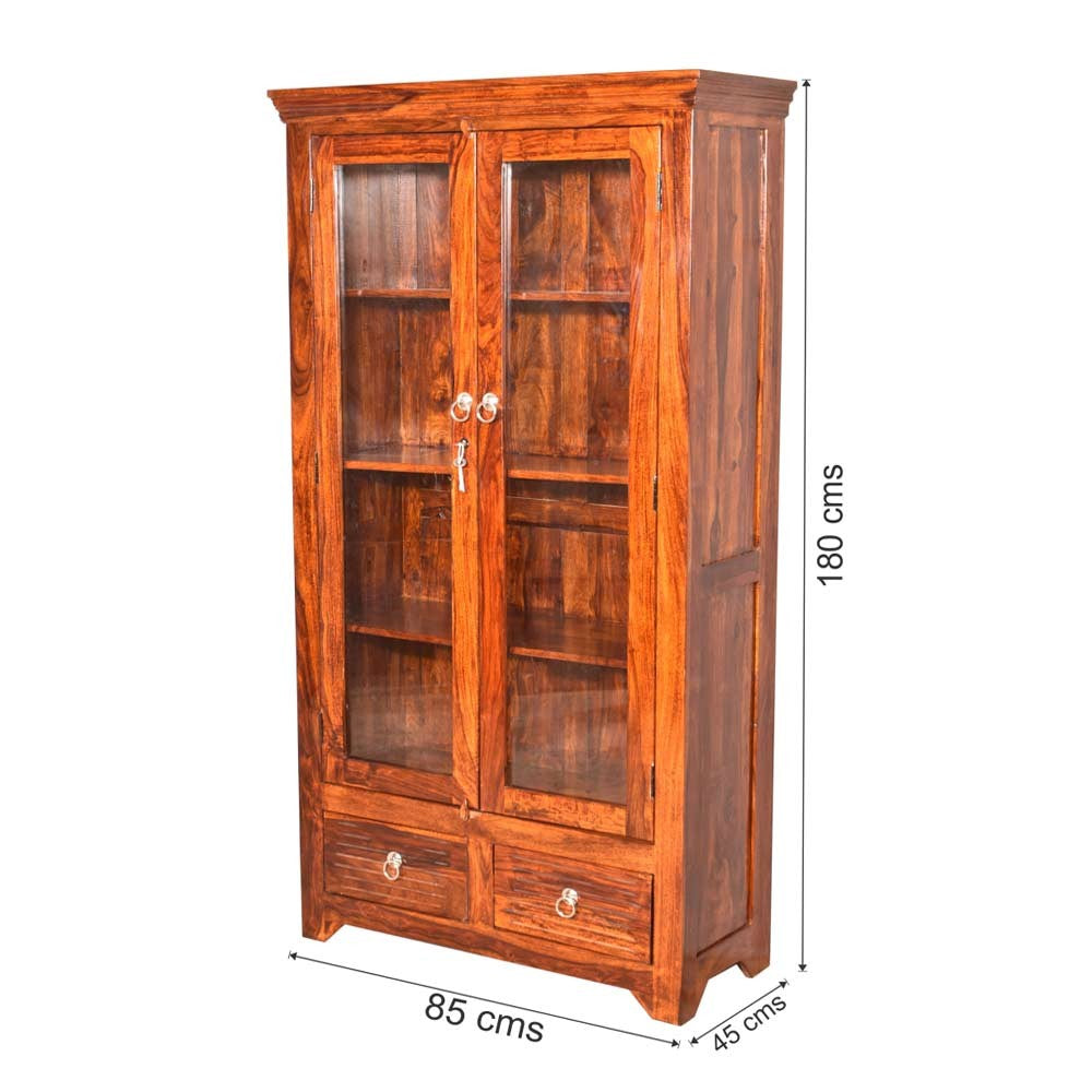 Scarlet Sheesham wooden Regio Bookshelf