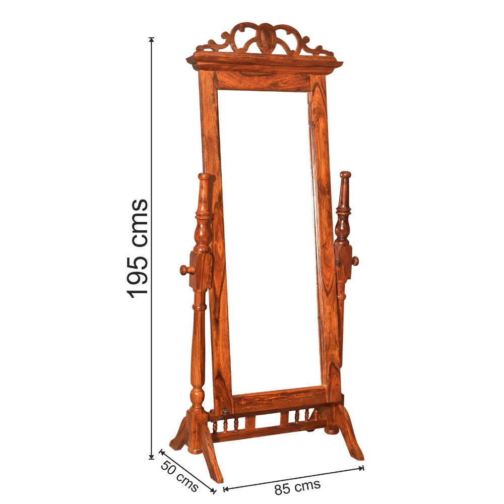 Mallory Wood Cheval Standing Mirror