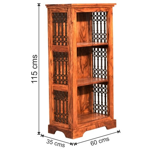 Nyomi Wood Small Jali Bookshelf