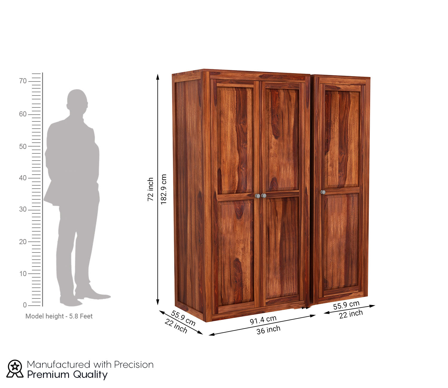 Cyrus Multi Utility Wardrobe