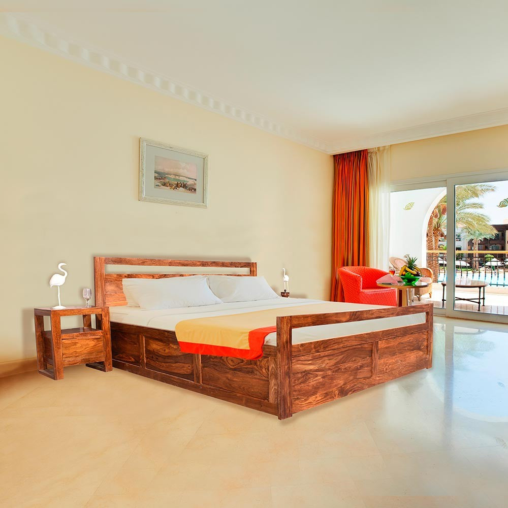 Anais Wooden Home Bed With Storage