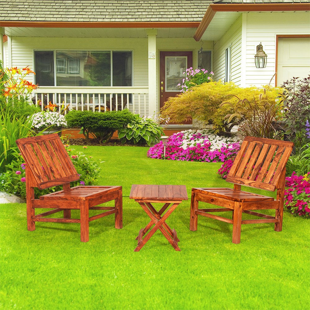 Lexi Sheesham Wooden Chairs For garden