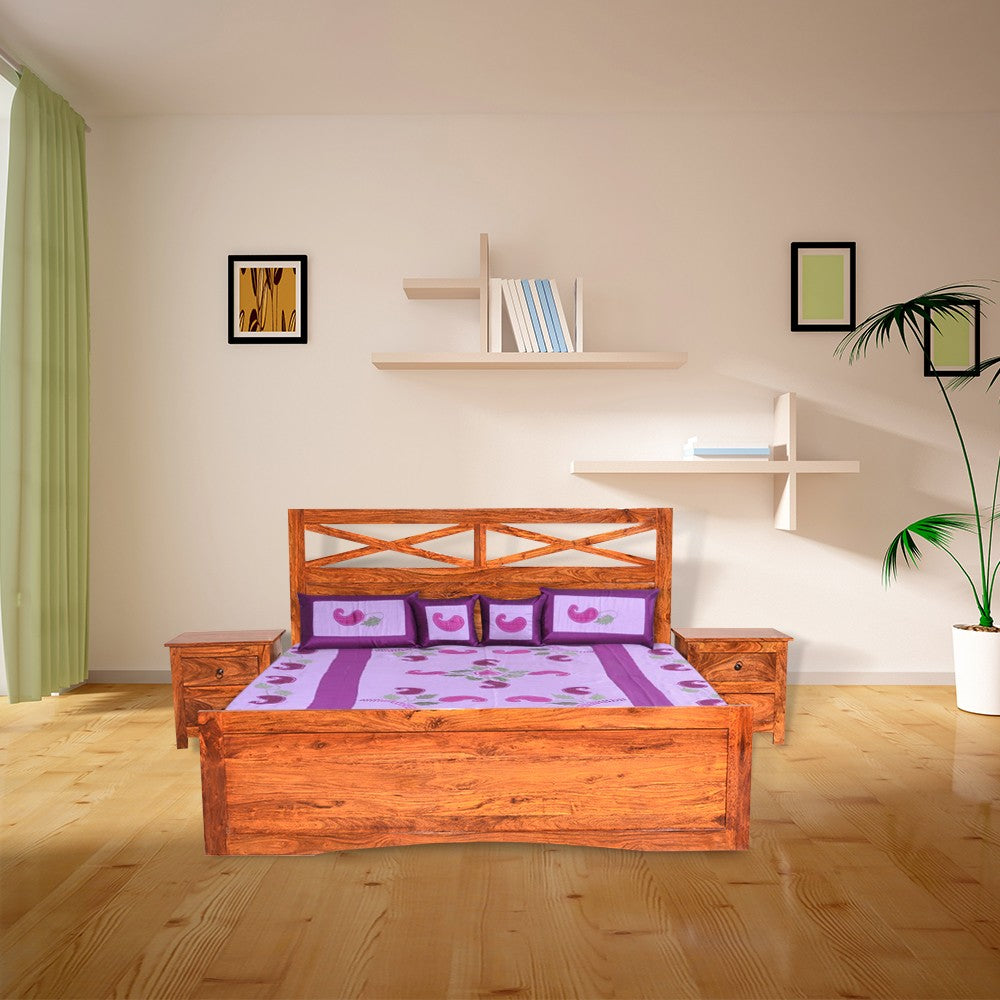 Kairi Sheesham Wood Krrish Bed Without box