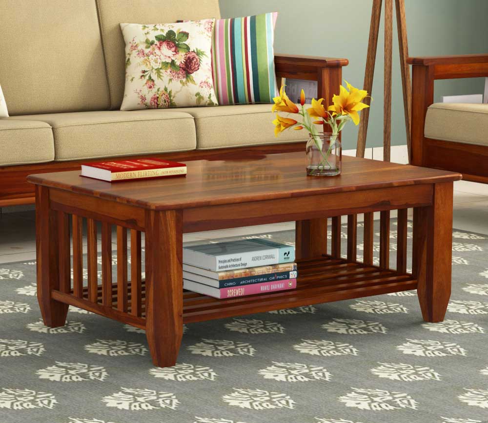 Savannah Sheesham Wood Coffee Table with Open Storage