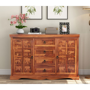 Emerson Sheesham Wooden Cabinet and Sideboard 