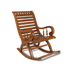 Malachi Premium Solid Wood Rocking Chair 